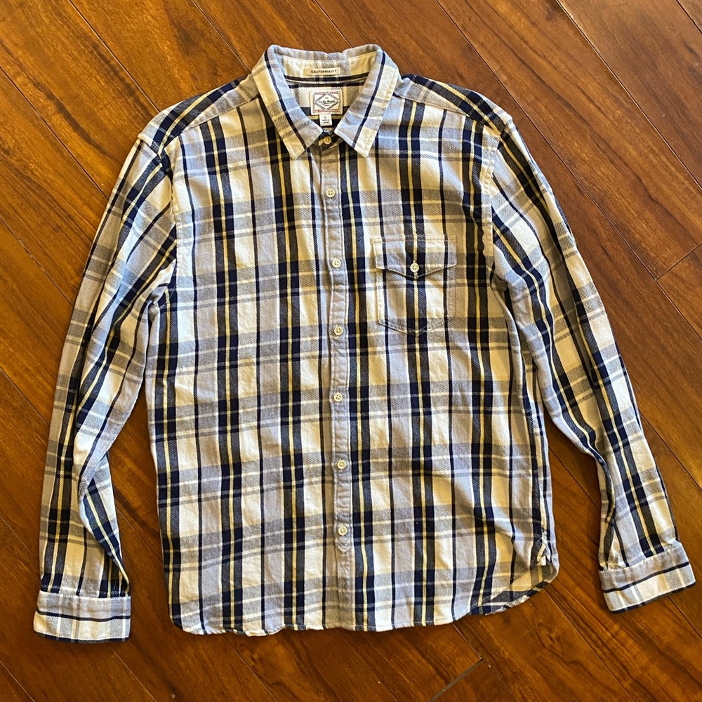 Lucky Brand Plaid Flannel, California Fit, Men’s L